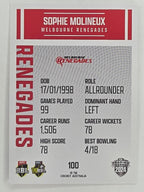2024–25 Cricket Traders Base Card #100 Sophie Molineux Melbourne Renegades WBBL