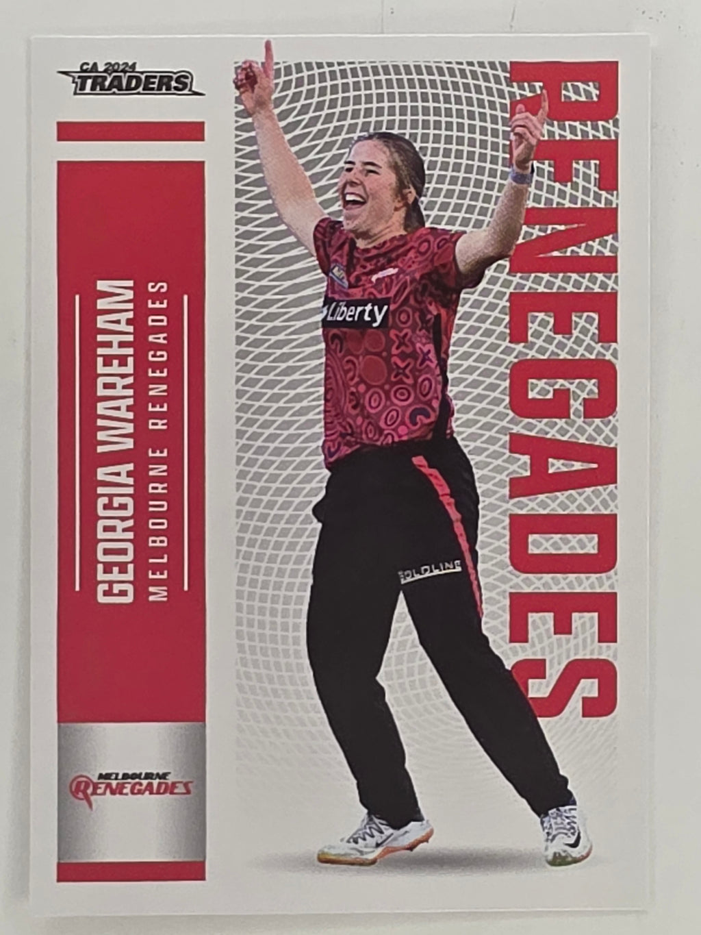 2024–25 Cricket Traders Base Card #101 Georgia Wareham Melbourne Renegades WBBL