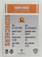 2024–25 Cricket Traders Base Card #117 Aaron Hardie Perth Scorchers