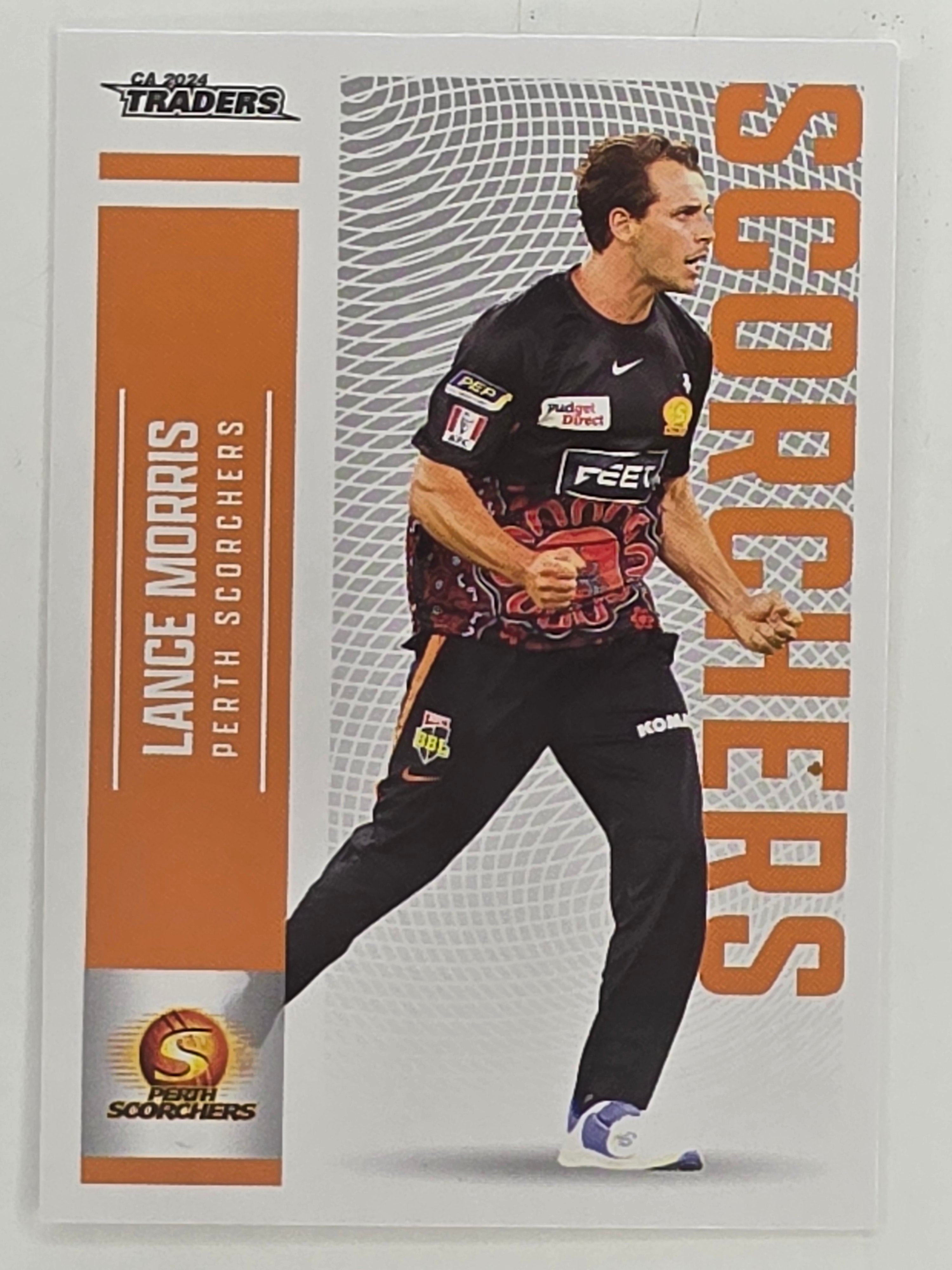 2024–25 Cricket Traders Base Card #120 Lance Morris Perth Scorchers