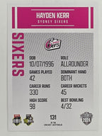 2024–25 Cricket Traders Base Card #131 Hayden Kerr Sydney Sixers