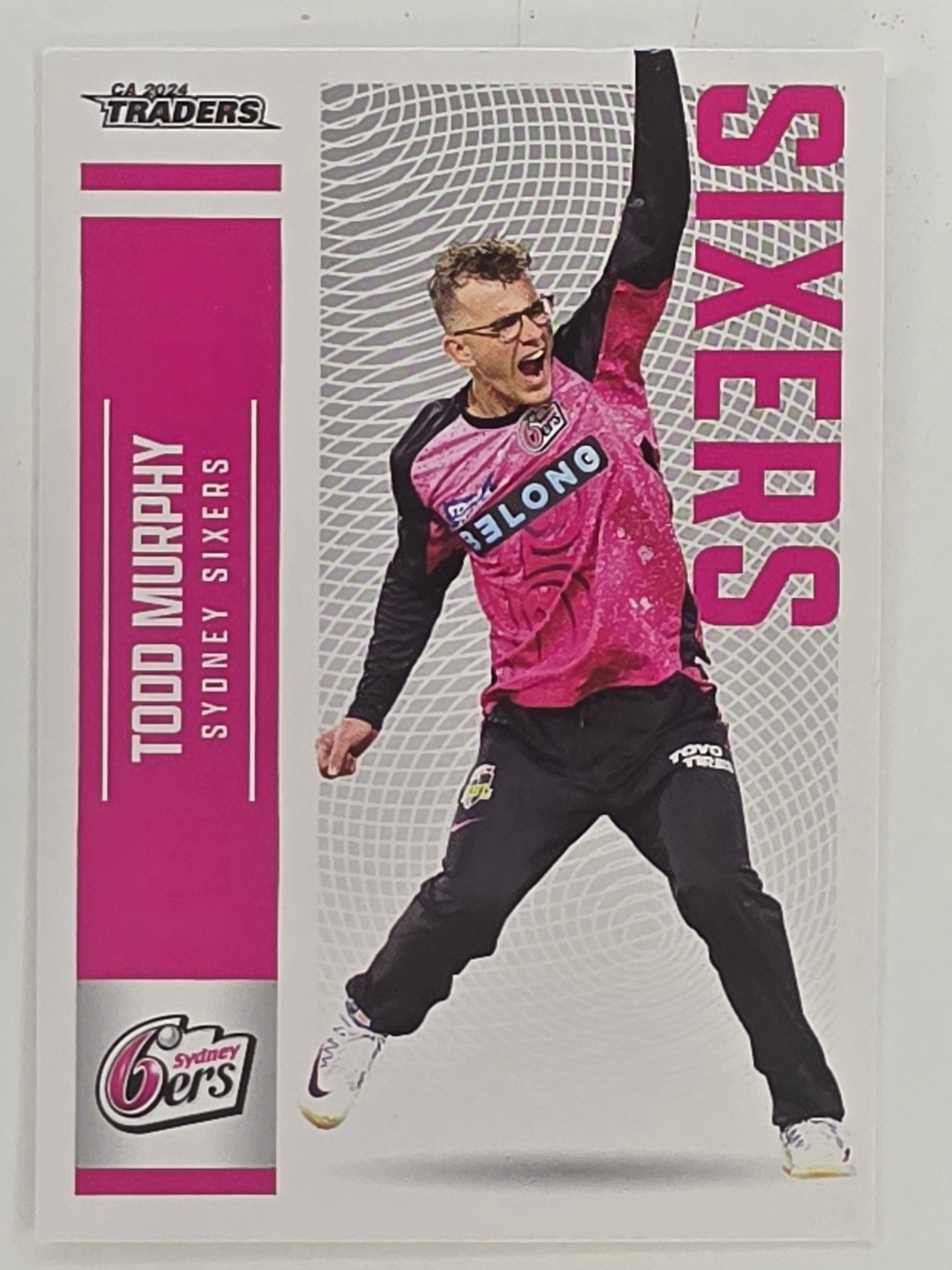 2024–25 Cricket Traders Base Card #132 Todd Murphy Sydney Sixers
