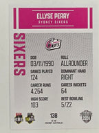 2024–25 Cricket Traders Base Card #138 Ellyse Perry Sydney Sixers WBBL