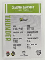 2024–25 Cricket Traders Base Card #139 Cameron Bancroft Sydney Thunder