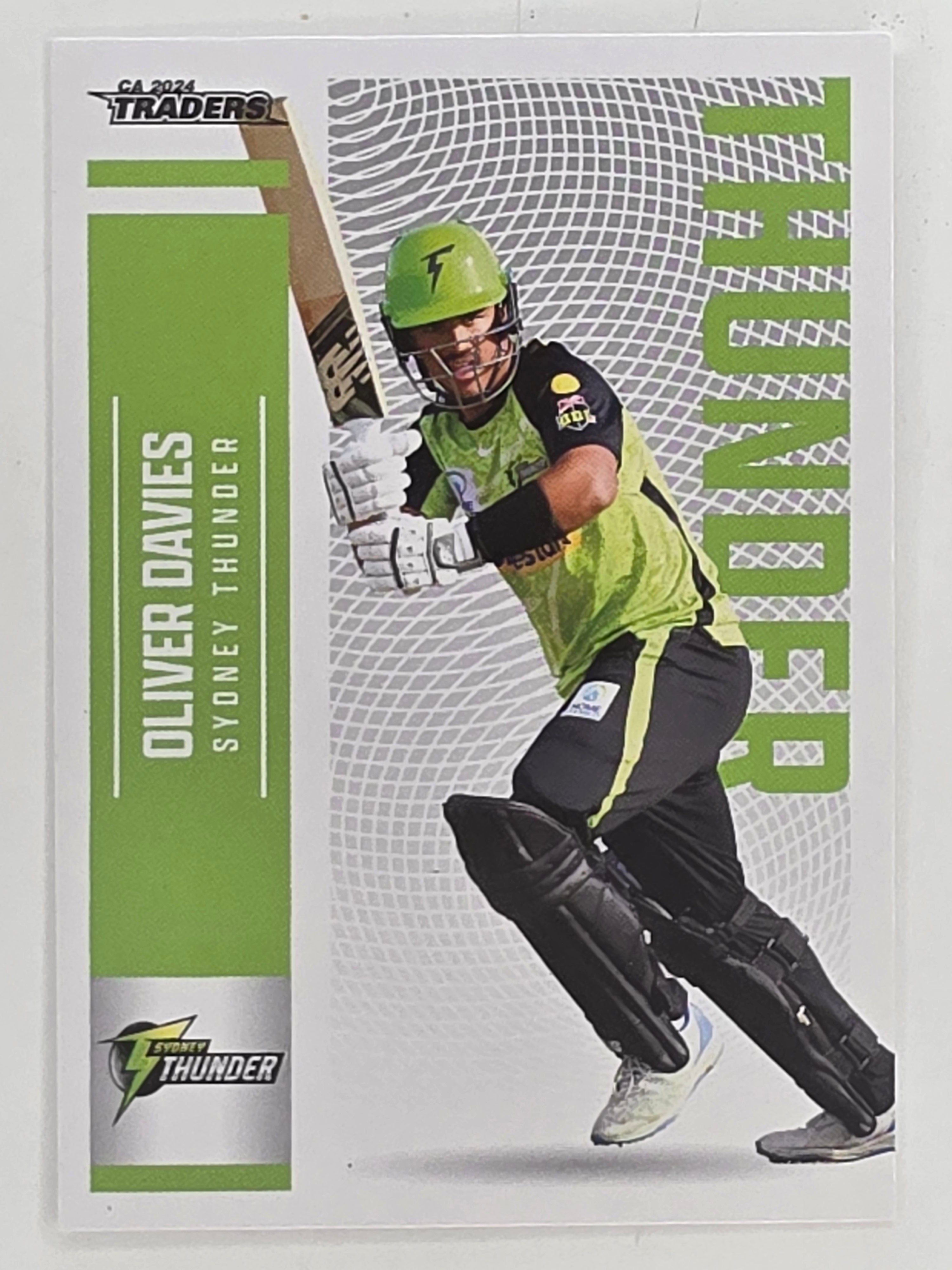 2024–25 Cricket Traders Base Card #140 Oliver Davies Sydney Thunder