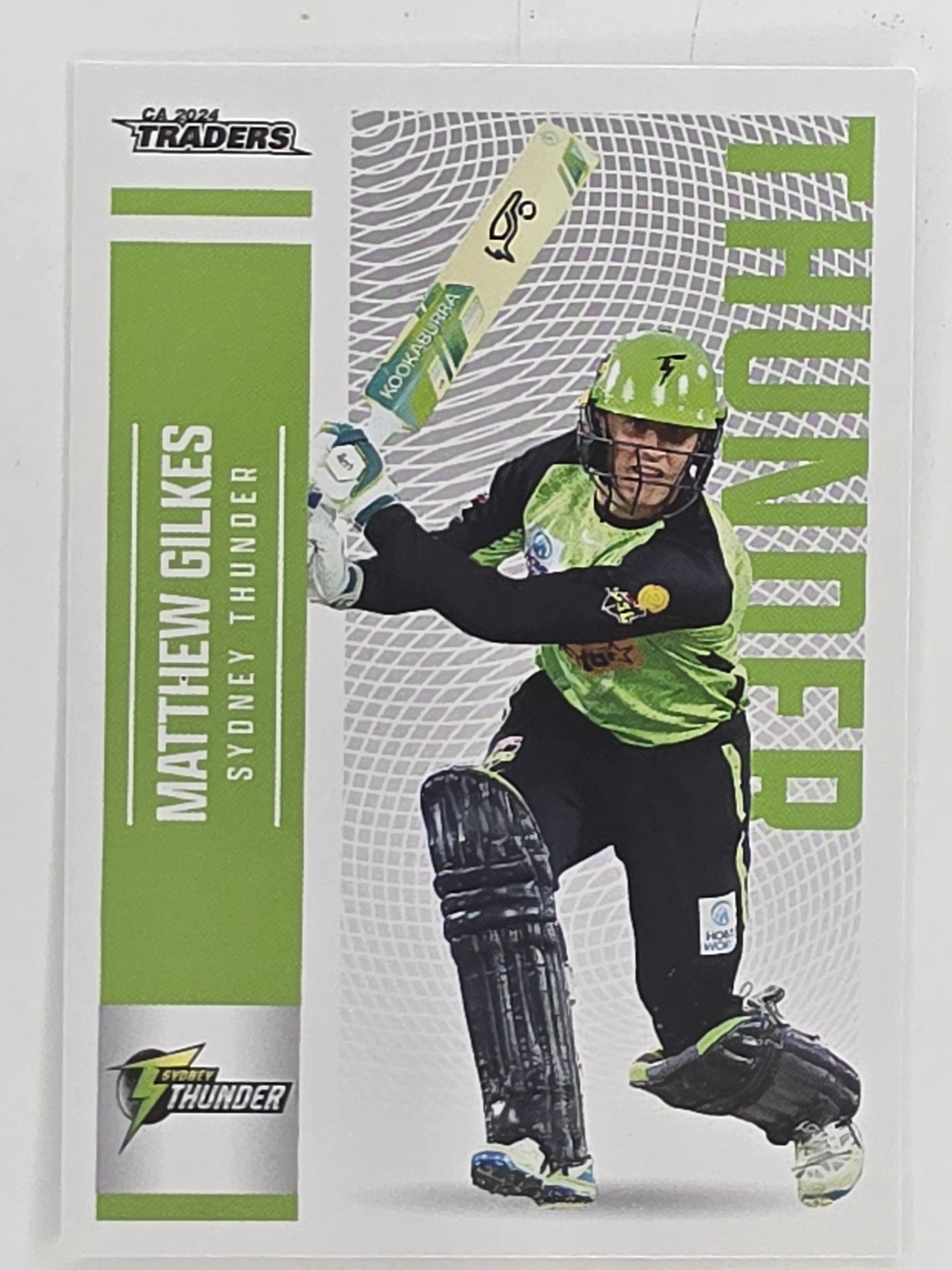 2024–25 Cricket Traders Base Card #141 Matthew Gilkes Sydney Thunder