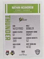 2024–25 Cricket Traders Base Card #144 Nathan McAndrew Sydney Thunder