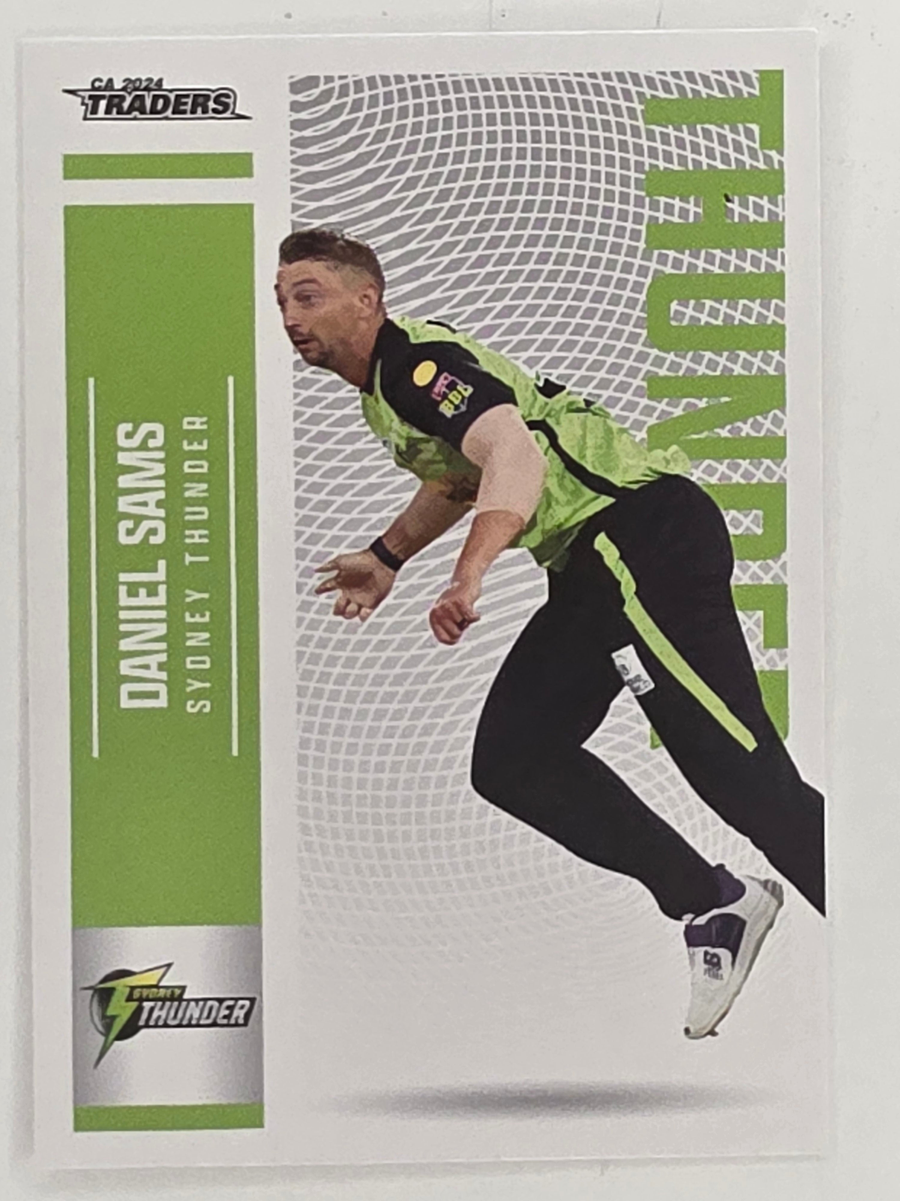 2024–25 Cricket Traders Base Card #145 Daniel Sams Sydney Thunder