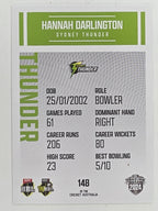 2024–25 Cricket Traders Base Card #148 Hannah Darlington Sydney Thunder WBBL