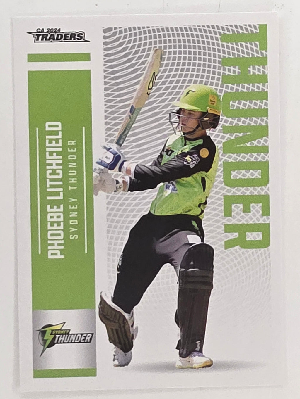 2024–25 Cricket Traders Base Card #149 Phoebe Litchfield Sydney Thunder WBBL