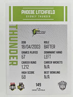 2024–25 Cricket Traders Base Card #149 Phoebe Litchfield Sydney Thunder WBBL