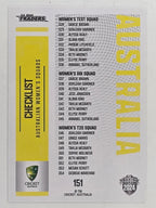 2024–25 Cricket Traders Base Card #151 Australian Squads Checklist Australia