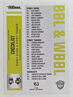 2024–25 Cricket Traders Base Card #153 BBL / WBBL Teams Checklist