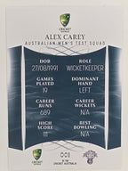 2023/24 Cricket Traders Base Card #001 Alex Carey Australian Men’s Test