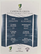 2023/24 Cricket Traders Base Card #003 Cameron Green Australian Men’s Test