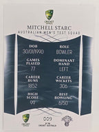 2023/24 Cricket Traders Base Card #009 Mitchell Starc Australian Men’s Test