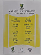 2023/24 Cricket Traders Base Card #013 Marnus Labuschagne Australian Men’s ODI