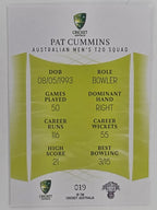 2023/24 Cricket Traders Base Card #019 Pat Cummins Australian Men’s T20