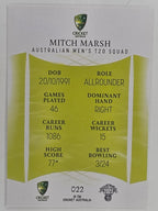 2023/24 Cricket Traders Base Card #022 Mitch Marsh Australian Men’s T20