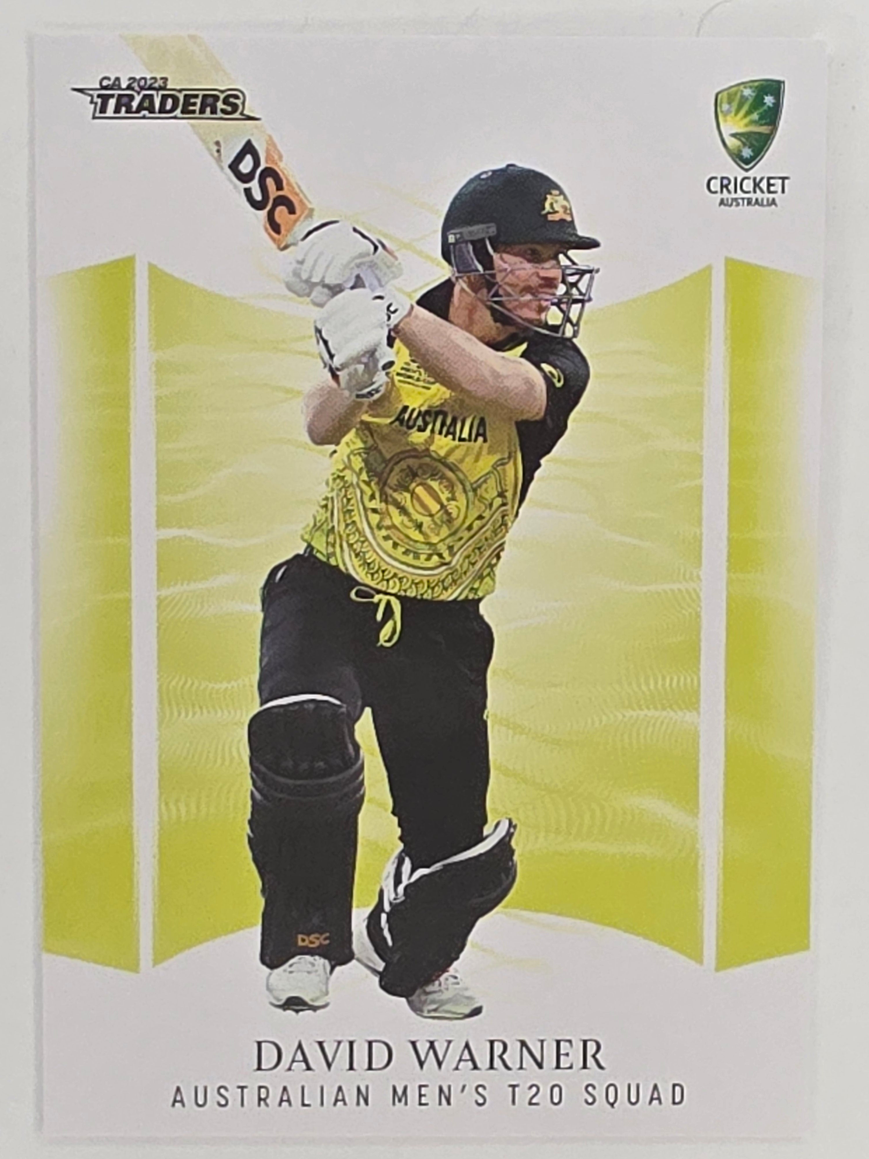 2023/24 Cricket Traders Base Card #026 David Warner Australian Men’s T20