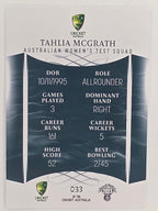 2023/24 Cricket Traders Base Card #033 Tahlia McGrath Australian Women’s Test WBBL