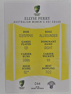 2023/24 Cricket Traders Base Card #044 Ellyse Perry Australian Women’s ODI WBBL
