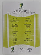 2023/24 Cricket Traders Base Card #049 Meg Lanning Australian Women’s T20 WBBL