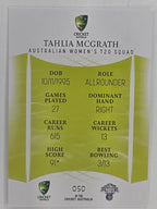 2023/24 Cricket Traders Base Card #050 Tahlia McGrath Australian Women’s T20 WBBL