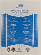 2023/24 Cricket Traders Base Card #063 Darcie Brown Adelaide Strikers WBBL