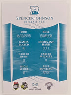2023/24 Cricket Traders Base Card #068 Spencer Johnson Brisbane Heat