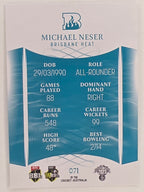 2023/24 Cricket Traders Base Card #071 Michael Neser Brisbane Heat