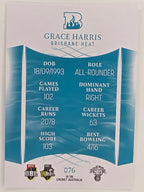 2023/24 Cricket Traders Base Card #076 Grace Harris Brisbane Heat WBBL