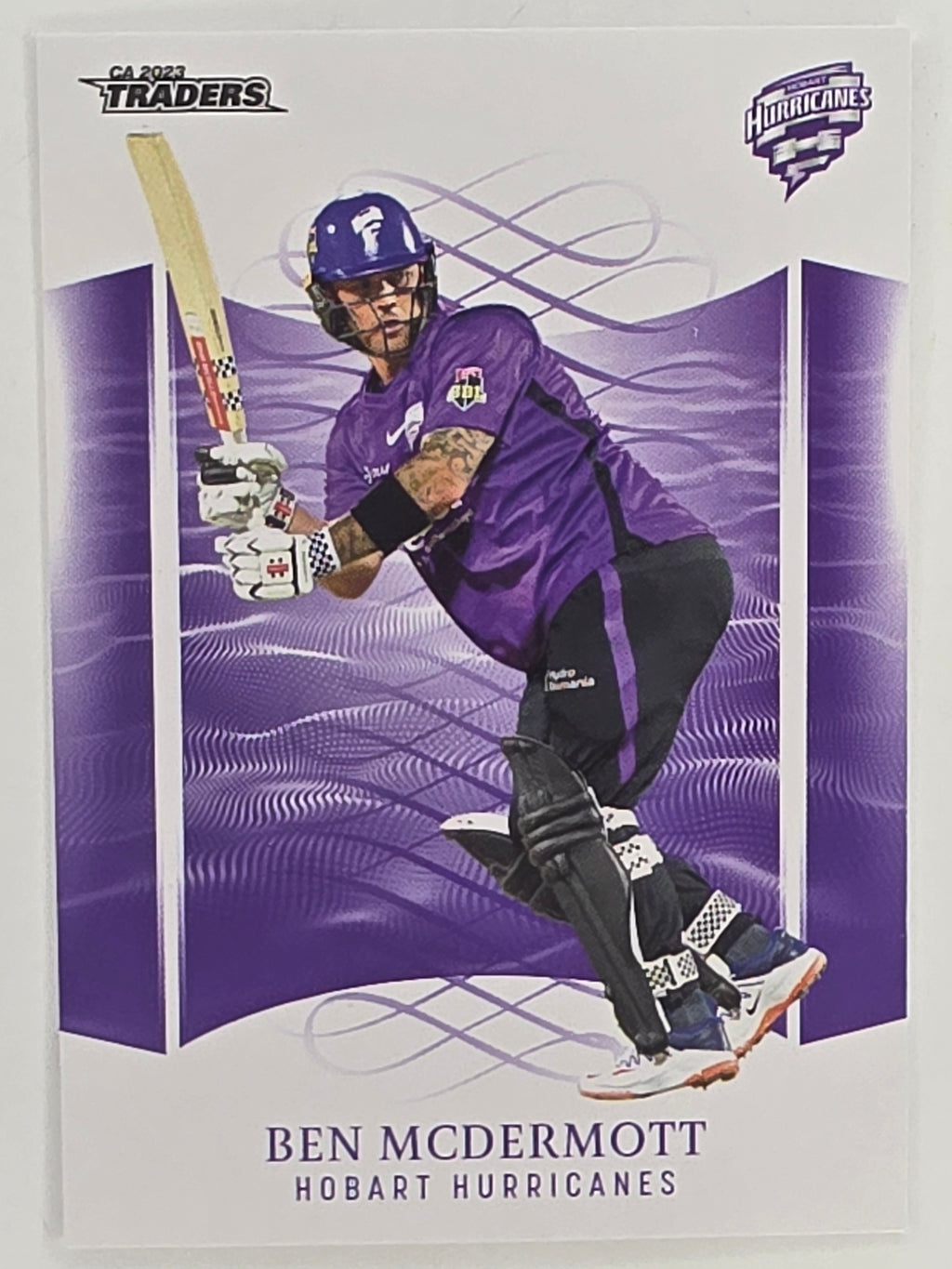 2023/24 Cricket Traders Base Card #083 Ben McDermott Hobart Hurricanes