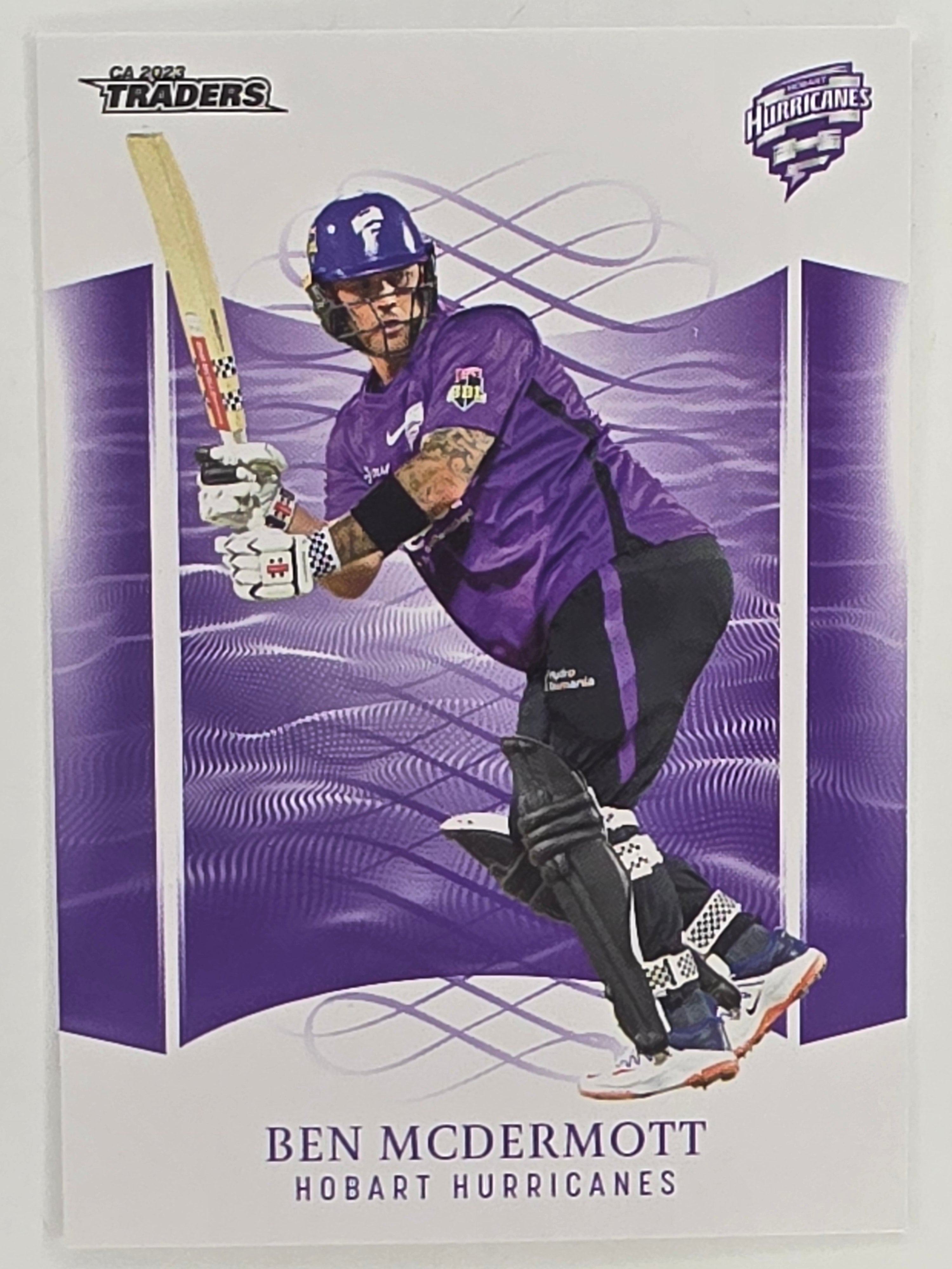 2023/24 Cricket Traders Base Card #083 Ben McDermott Hobart Hurricanes
