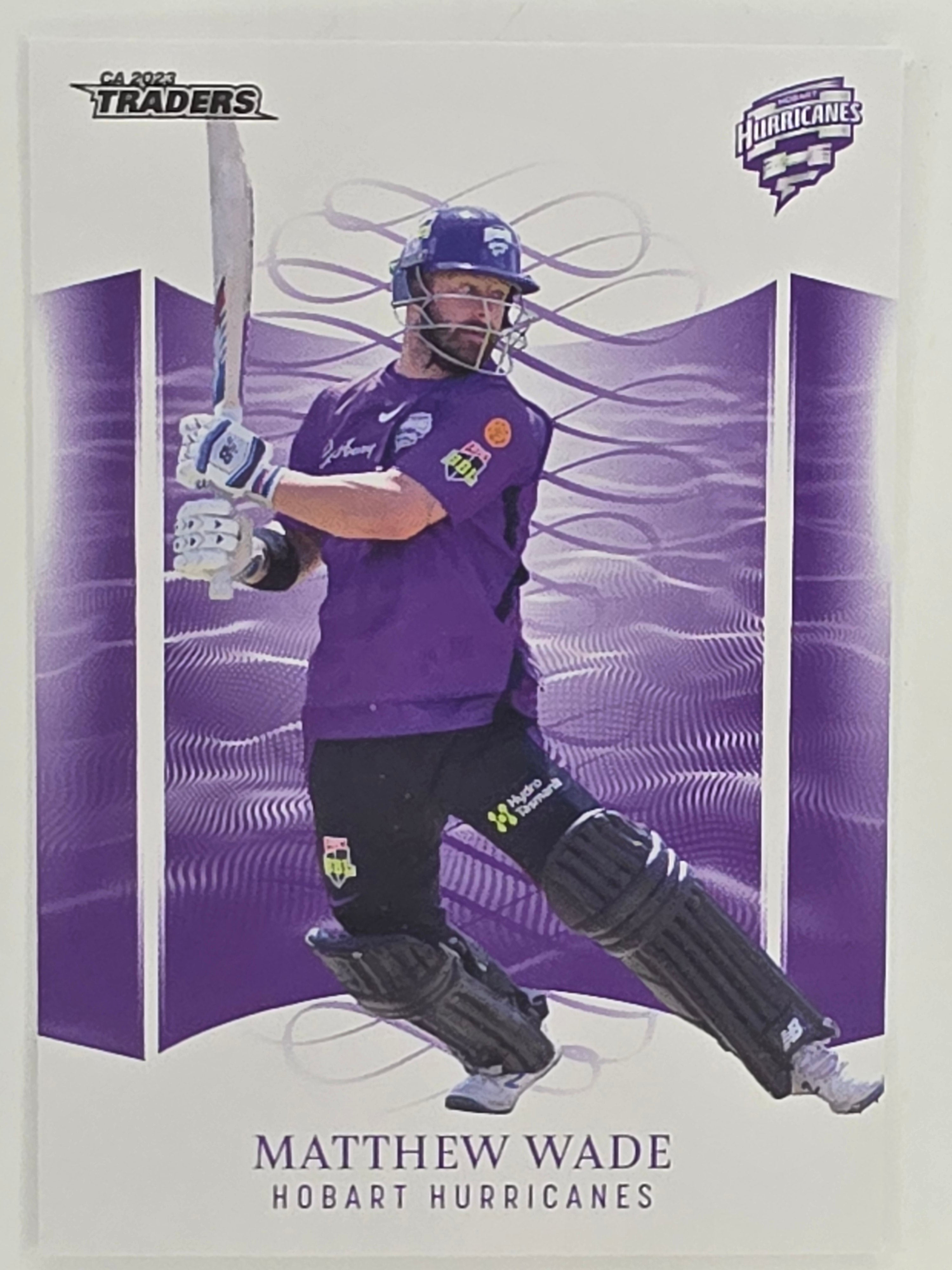 2023/24 Cricket Traders Base Card #086 Matthew Wade Hobart Hurricanes