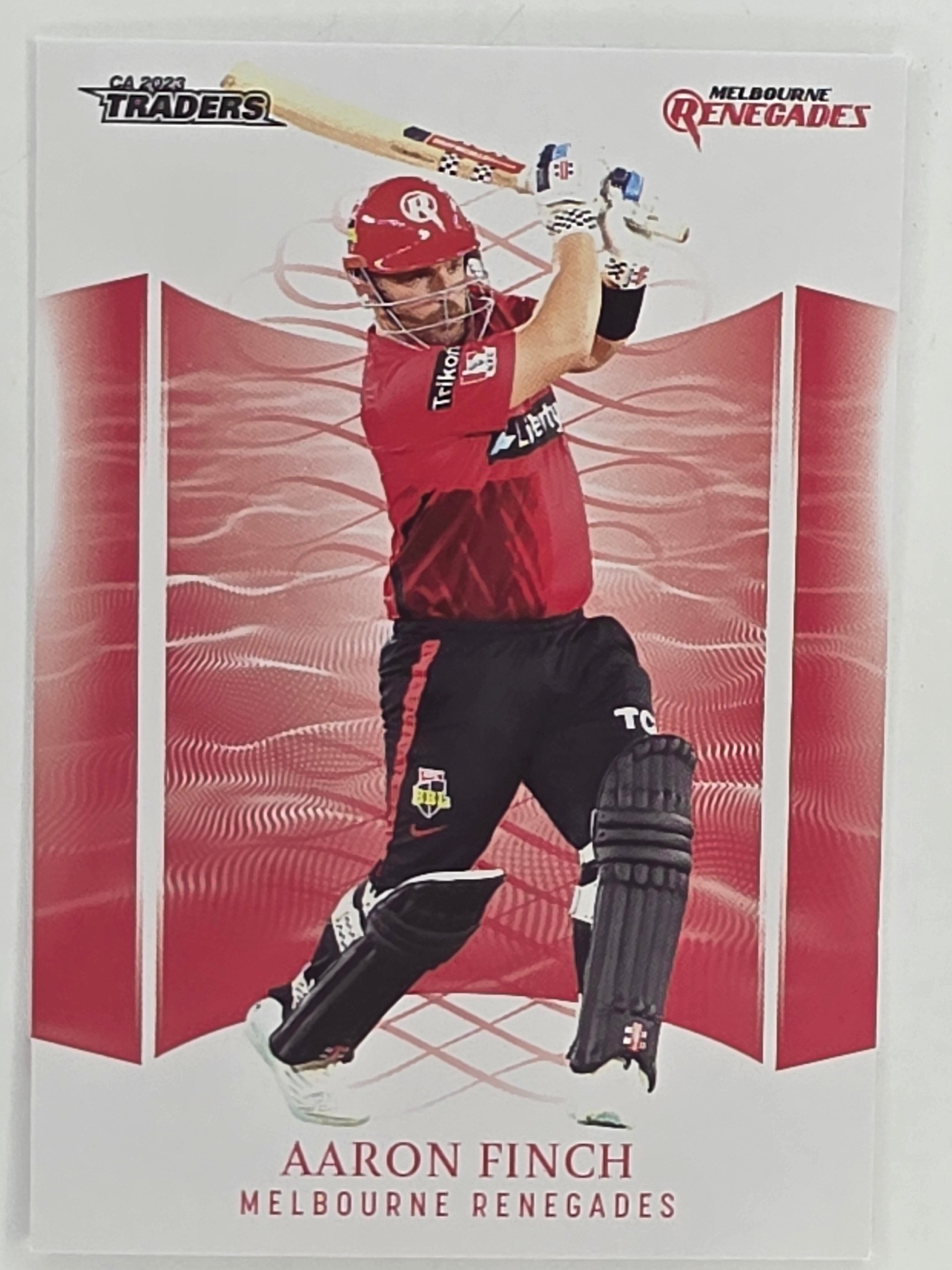2023/24 Cricket Traders Base Card #091 Aaron Finch Melbourne Renegades