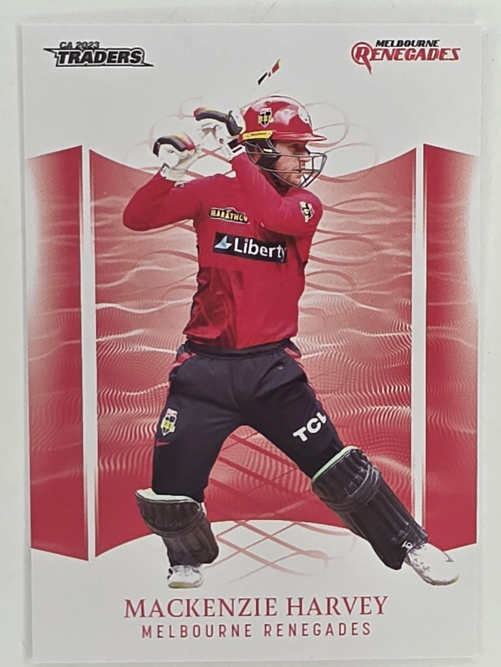 2023/24 Cricket Traders Base Card #092 Mackenzie Harvey Melbourne Renegades