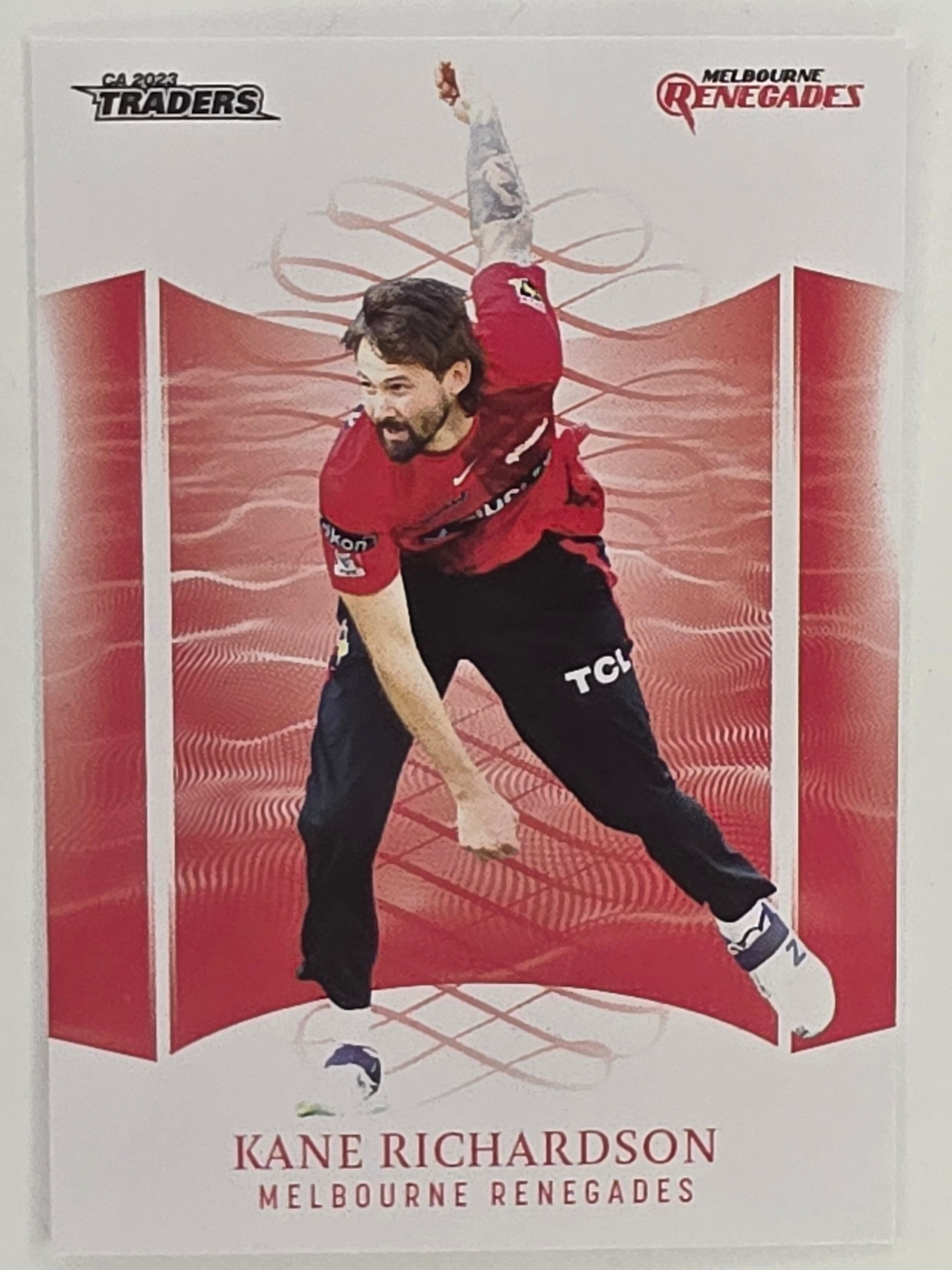 2023/24 Cricket Traders Base Card #095 Kane Richardson Melbourne Renegades