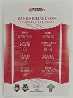 2023/24 Cricket Traders Base Card #095 Kane Richardson Melbourne Renegades