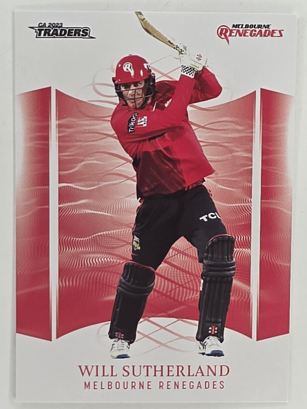2023/24 Cricket Traders Base Card #097 Will Sutherland Melbourne Renegades