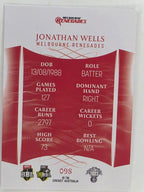 2023/24 Cricket Traders Base Card #098 Jonathan Wells Melbourne Renegades