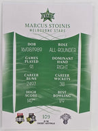 2023/24 Cricket Traders Base Card #109 Marcus Stoinis Melbourne Stars