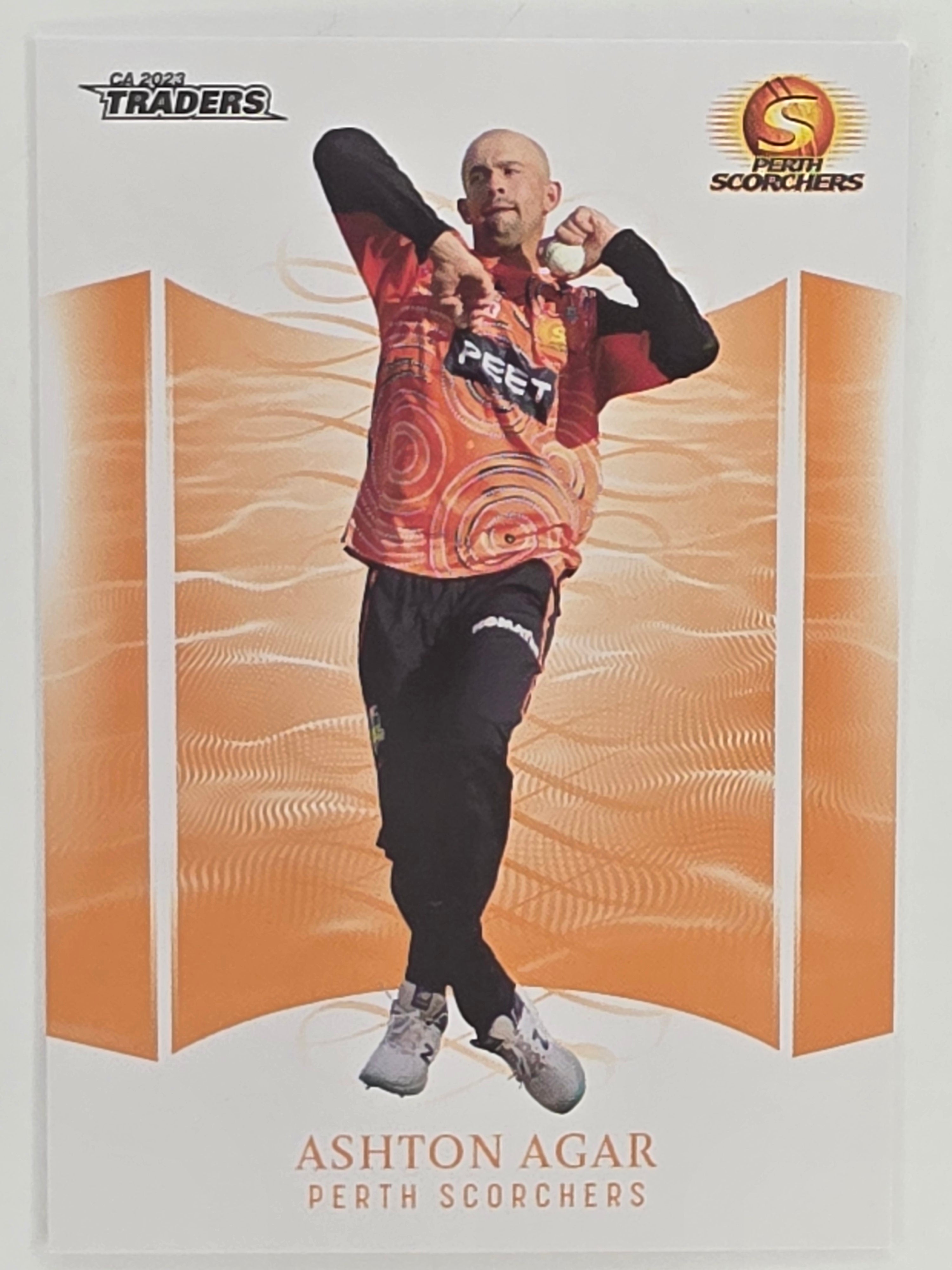 2023/24 Cricket Traders Base Card #115 Ashton Agar Perth Scorchers