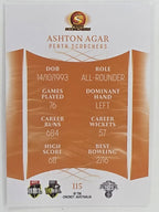 2023/24 Cricket Traders Base Card #115 Ashton Agar Perth Scorchers