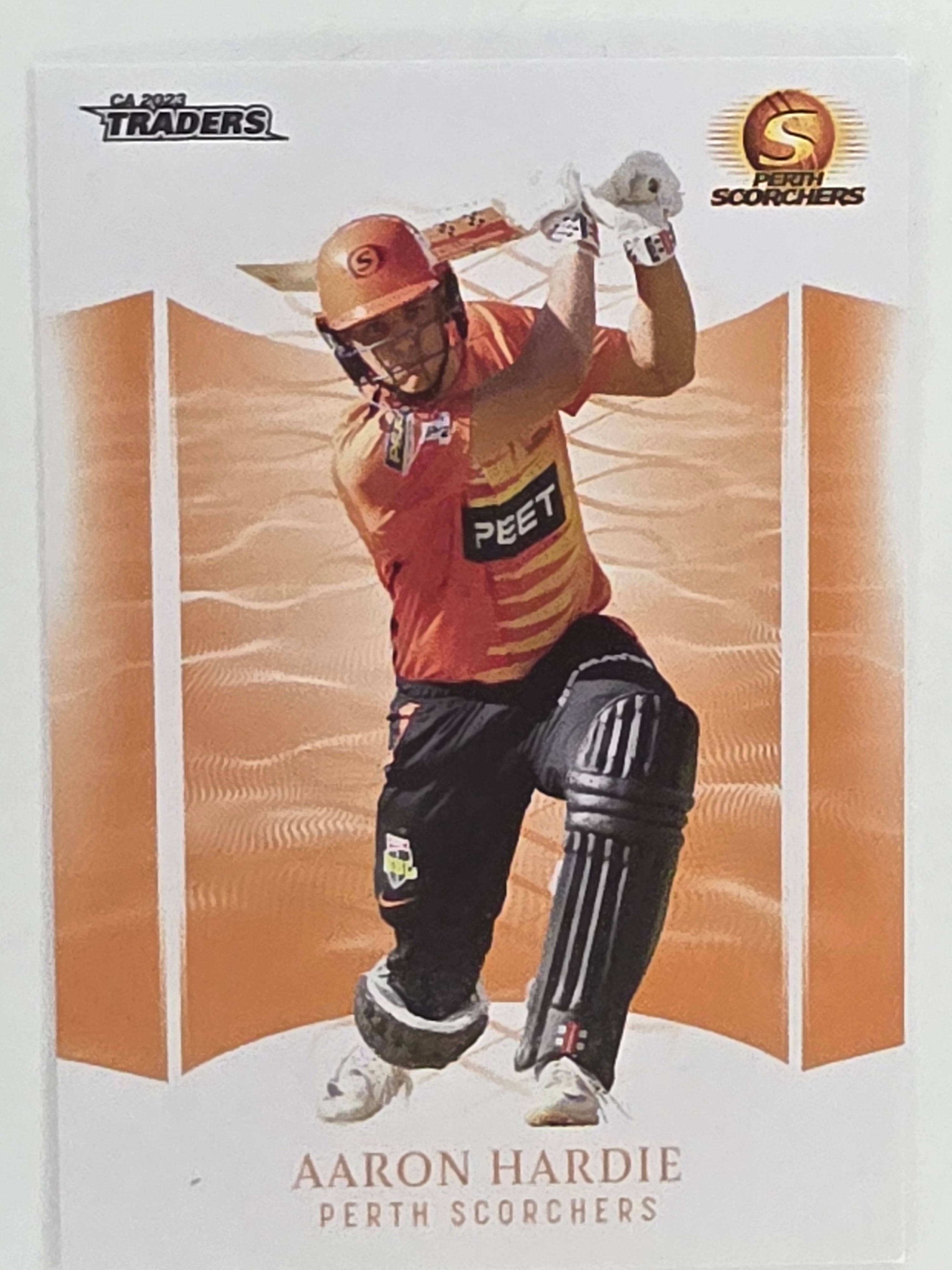 2023/24 Cricket Traders Base Card #117 Aaron Hardie Perth Scorchers