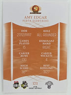 2023/24 Cricket Traders Base Card #123 Amy Edgar Perth Scorchers WBBL