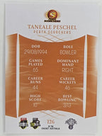 2023/24 Cricket Traders Base Card #126 Taneale Peschel Perth Scorchers WBBL