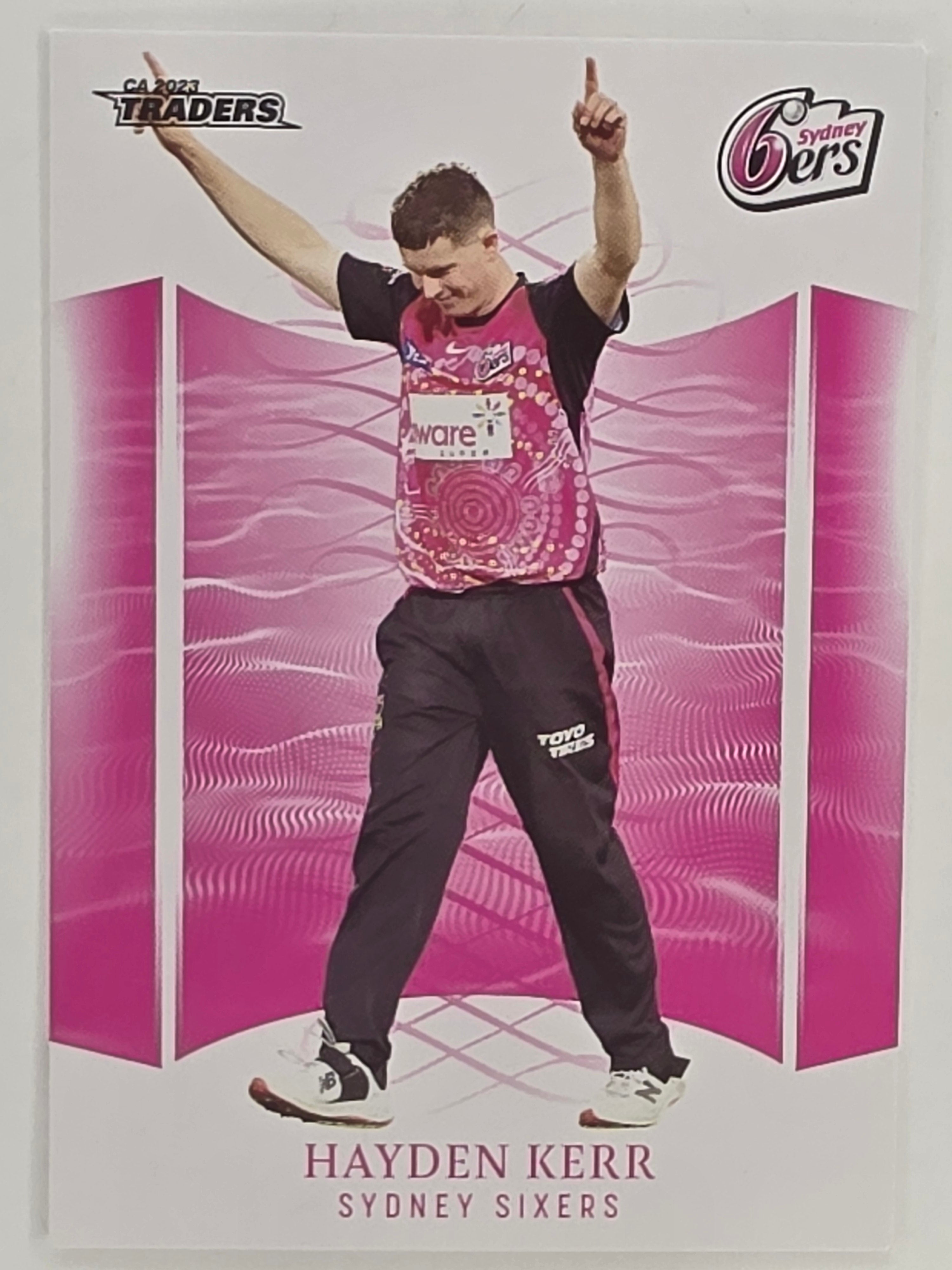 2023/24 Cricket Traders Base Card #129 Hayden Kerr Sydney Sixers