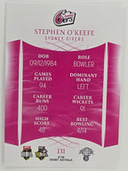 2023/24 Cricket Traders Base Card #131 Stephen O’Keefe Sydney Sixers
