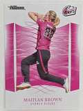 2023/24 Cricket Traders Base Card #135 Maitlan Brown Sydney Sixers WBBL
